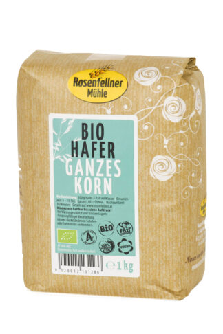 Hafer ganz Bio 1kg, Getreide aus Österreich