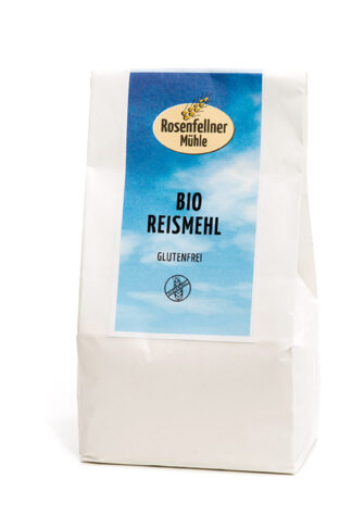 Reismehl glutenfrei Bio 500g, ideal zum Backen und Kochen