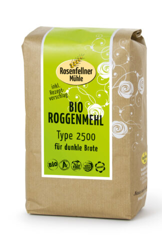 Roggenmehl T2500 Bio 750g, ideal zum Brotbacken