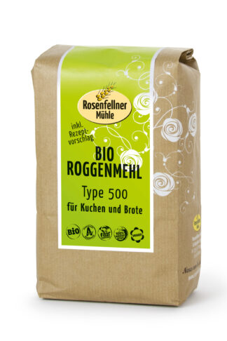 Roggenmehl T500 Bio 750g, ideal zum Backen und Kochen