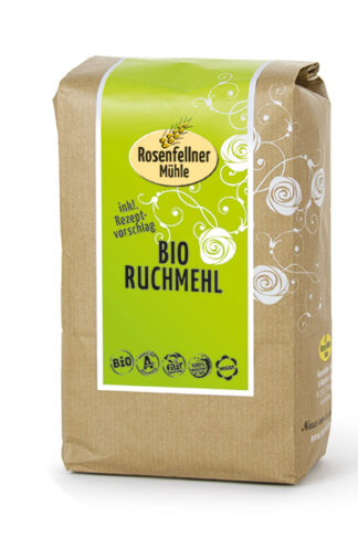 Ruchmehl Bio 750g, ideal zum Brotbacken
