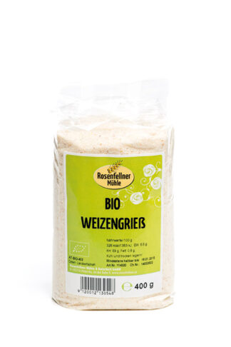 Weizengrieß Bio 400g, ideal zum Kochen