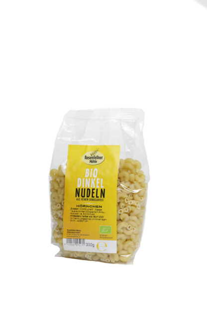 Hörnchen 100% Dinkelgrieß Bio 300g, perfekt zum al dente Kochen