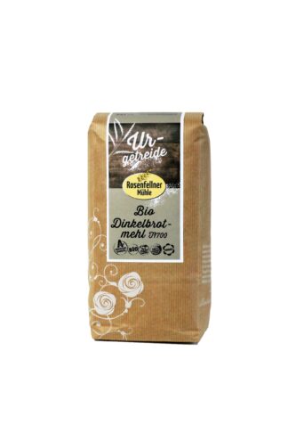 Dinkelbrotmehl T1700 1kg Bio, ideal zum Backen und Kochen