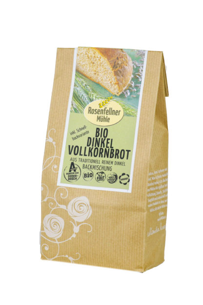 Dinkelvollkornbrot Backmischung Bio 500g, einfache Zubereitung