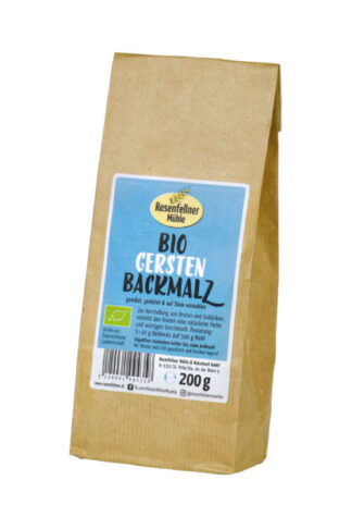 Gerstenbackmalz Bio 200g, ideal zum Brotbacken