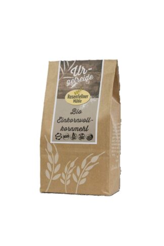 Einkornvollkornmehl Urgetreide Bio 500g, ideal zum Backen und Kochen