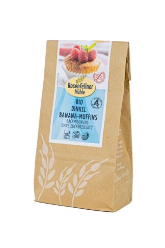 Dinkel Banana Muffins Backmischung ohne Zuckerzusatz Bio 250g