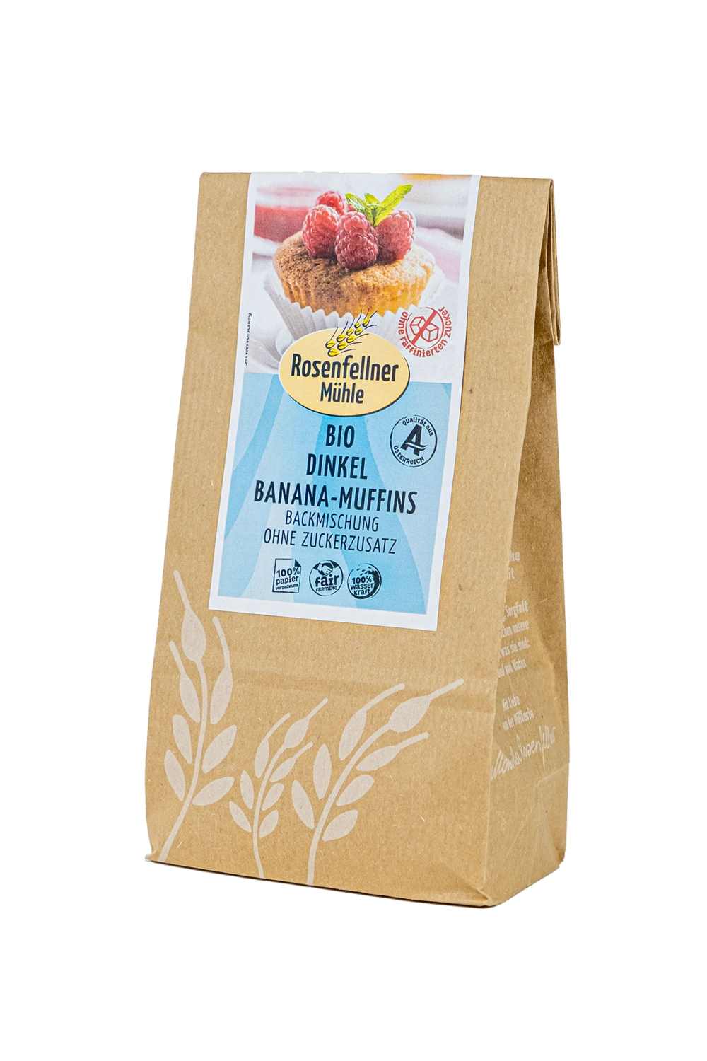Dinkel Banana Muffins Backmischung ohne Zuckerzusatz Bio 250g