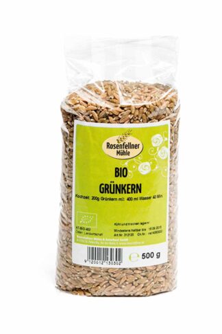 Grünkern Bio 500g, Getreide aus der Steiermark, rauchig-nussiges Aroma