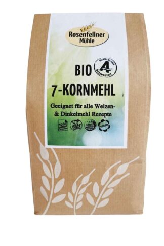 7 KORN MEHL BIO 750G, ideal zum Backen und Kochen