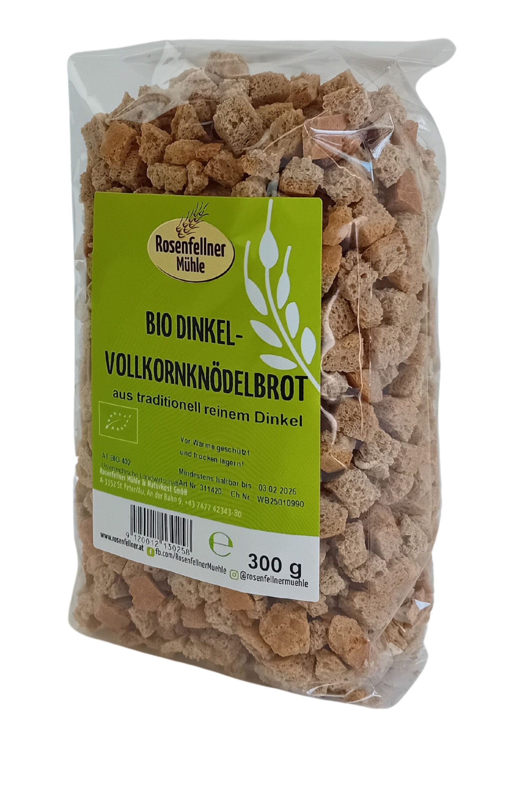 Dinkelvollkorn-Knödelbrot Bio 300g