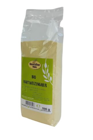 Hartweizengrieß Bio 500g, ideal zum Kochen