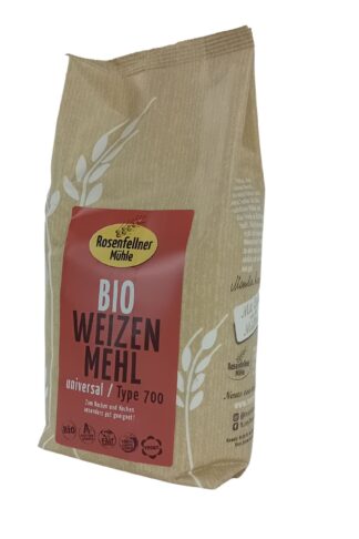 Bio Weizenmehl universal T700 750g, ideal zum Backen und Kochen