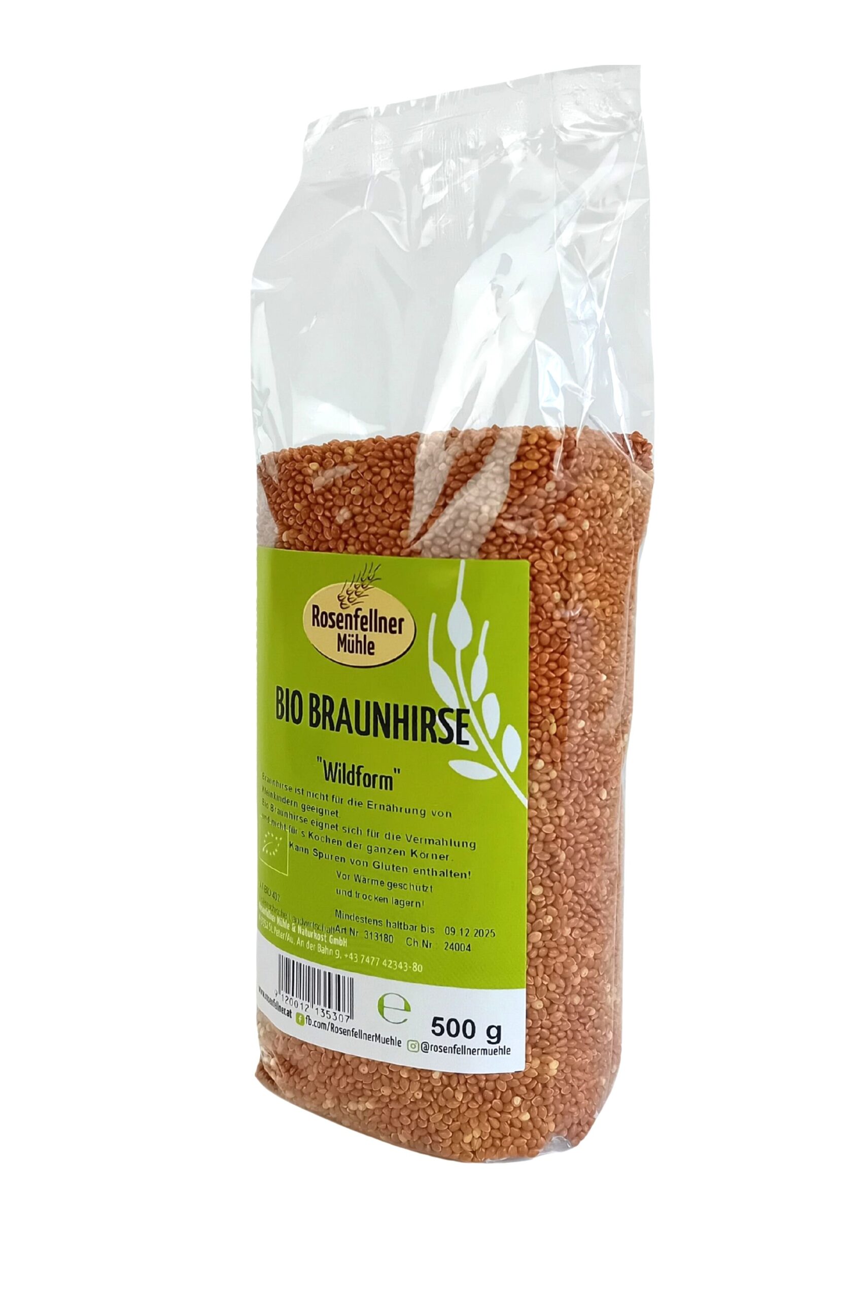 Braunhirse ganz Bio 500g, Getreide aus Oberösterreich