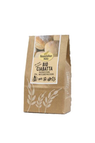 Ciabatta Weißbrot Backmischung Bio 500g, einfache Zubereitung