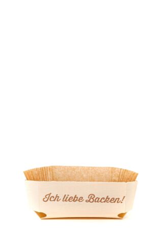 Naturholz-Brotbackform Ich liebe Backen