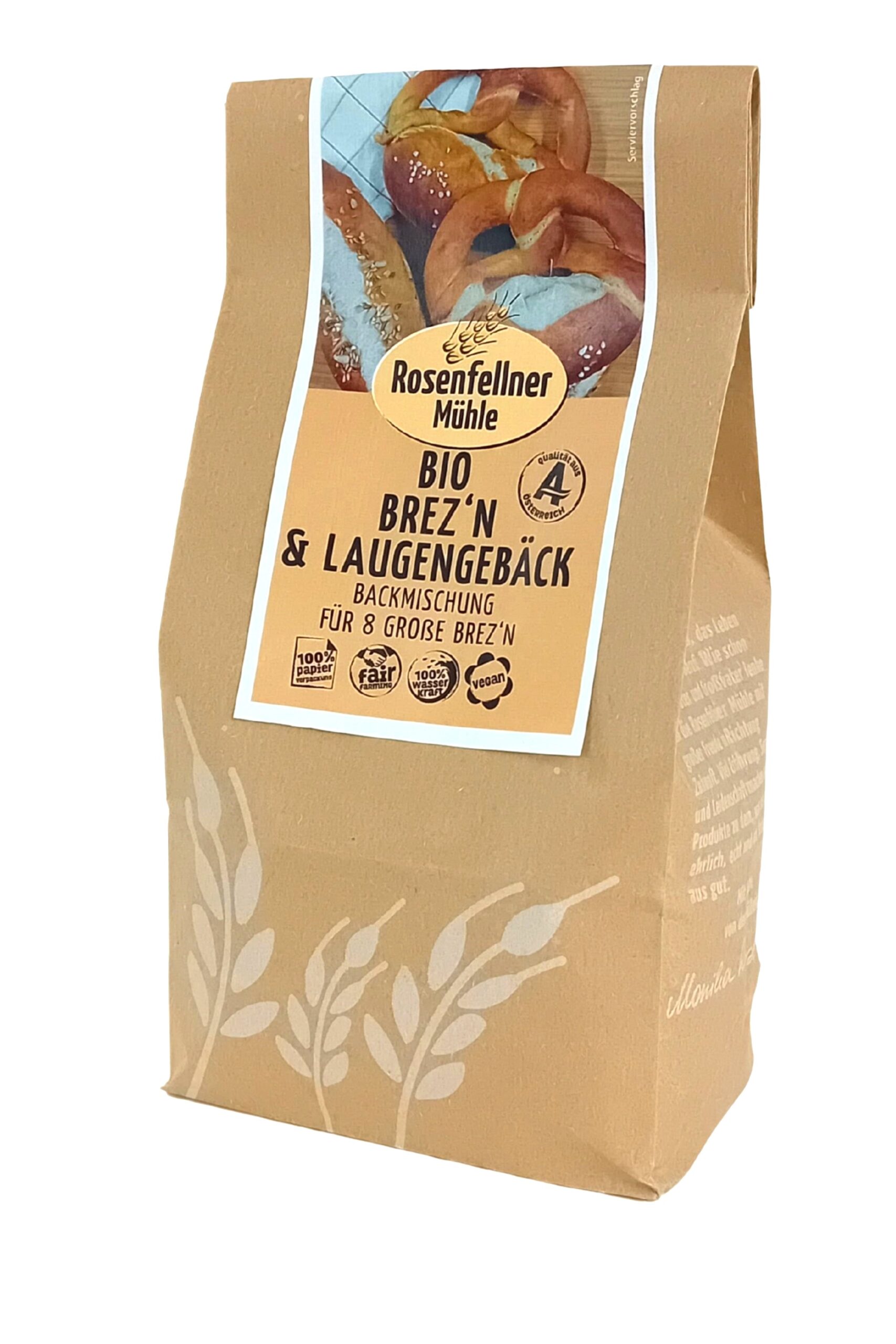 Brez'n und Laugengebäck Backmischung Bio 540g