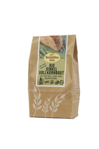 Dinkelvollkornbrot Backmischung Bio 500g, einfache Zubereitung