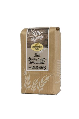 Dinkelvollkornmehl URgetreide Bio 1kg, ideal zum Backen und Kochen