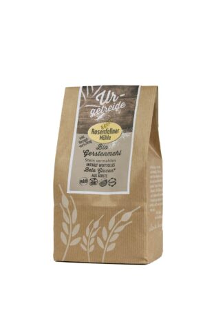 Gerstenmehl (Beta Glucan Lieferant) Bio 500g, ideal zum Brotbacken