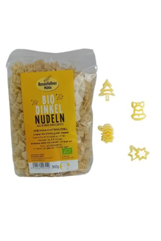Weihnachtsnudeln aus Dinkelgrieß Bio 300g
