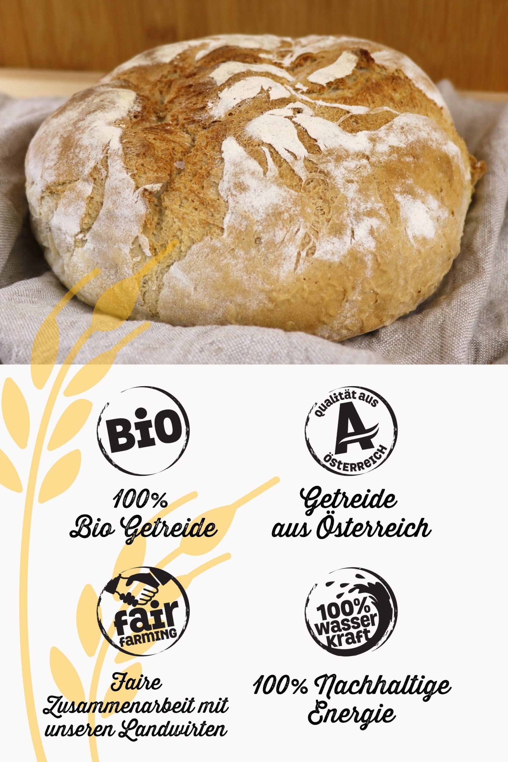 Bio Weizenmehl universal T700 750g, ideal zum Backen und Kochen – Bild 2