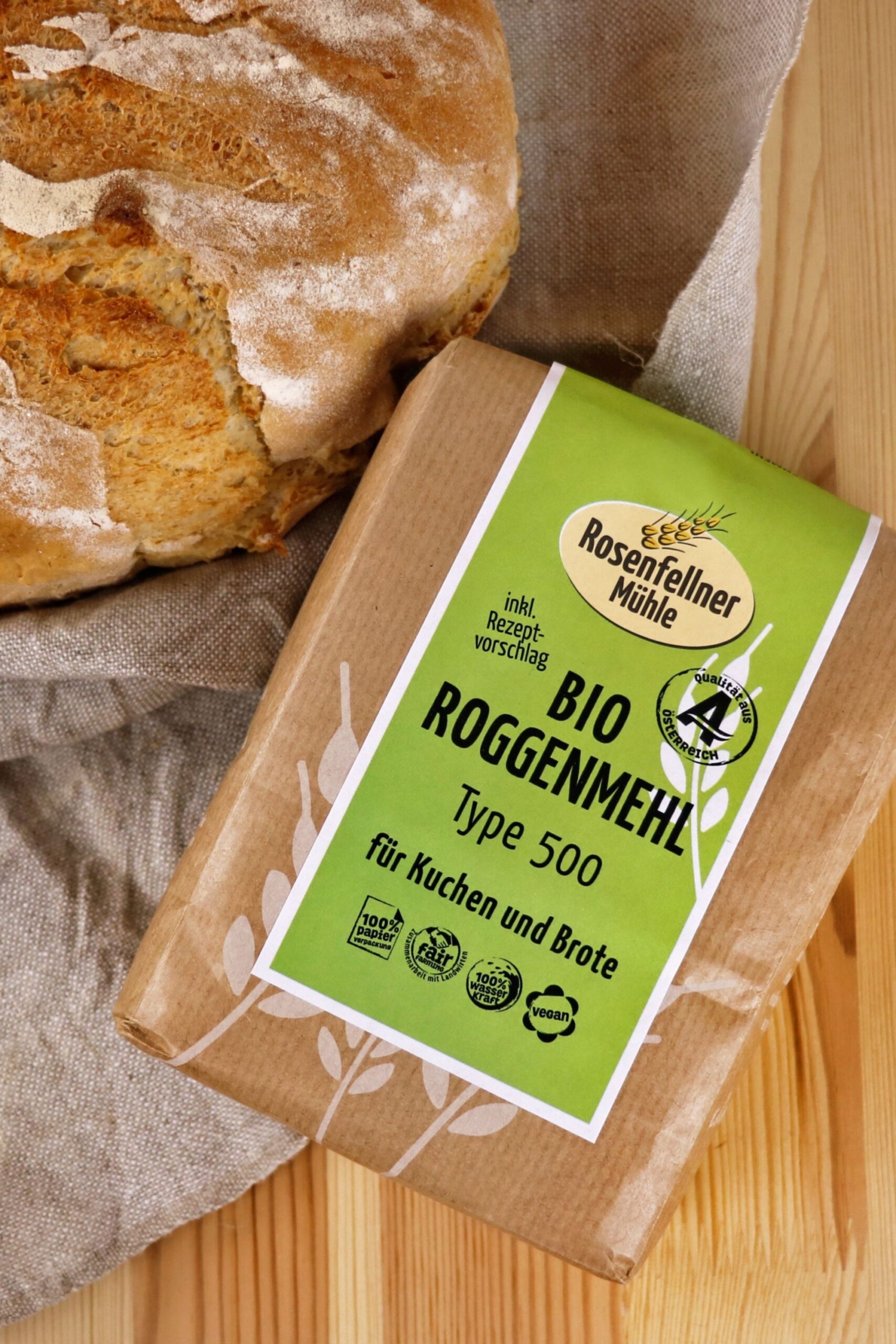 Roggenmehl T500 Bio 750g, ideal zum Backen und Kochen – Bild 3