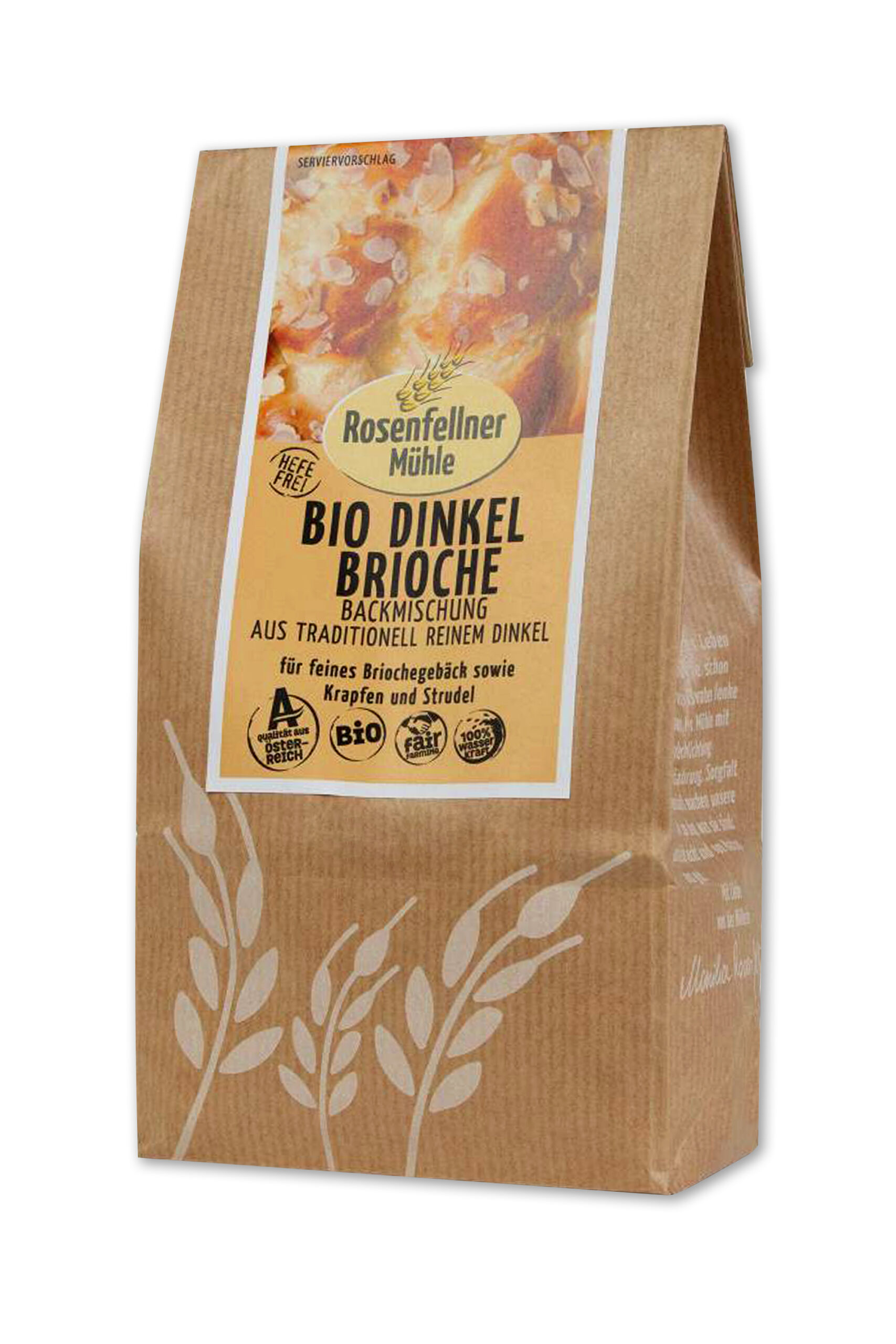 Dinkel Brioche Backmischung Bio 500g