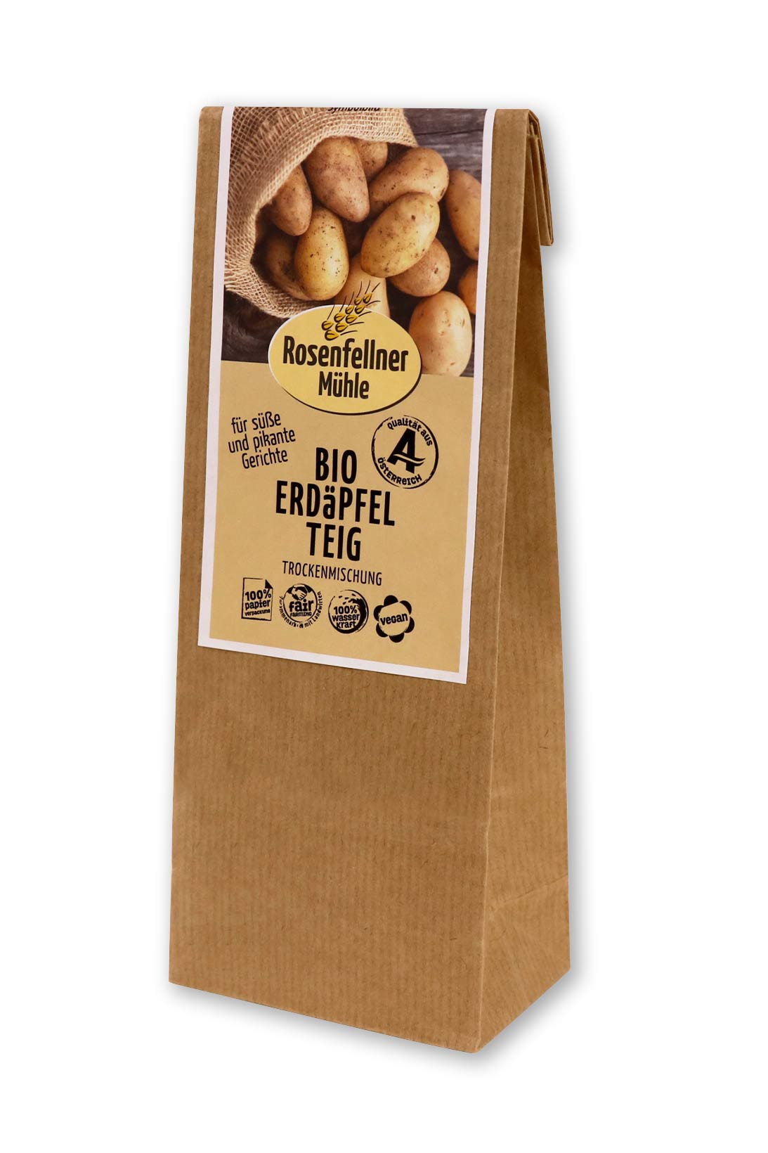 Erdäpfelteig Trockenmischung Bio 150g, ideal zum Kochen