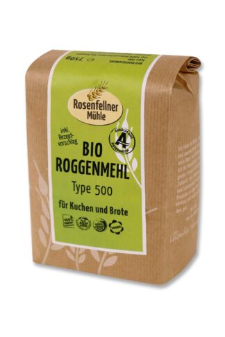 Roggenmehl T500 Bio 750g, ideal zum Backen und Kochen