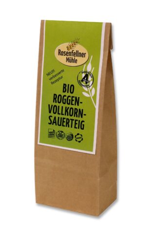 Roggenvollkornsauerteig trocken Bio 170g, ideal zum Brotbacken