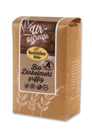 Dinkelmehl griffig URgetreide Bio 1kg, ideal zum Kochen