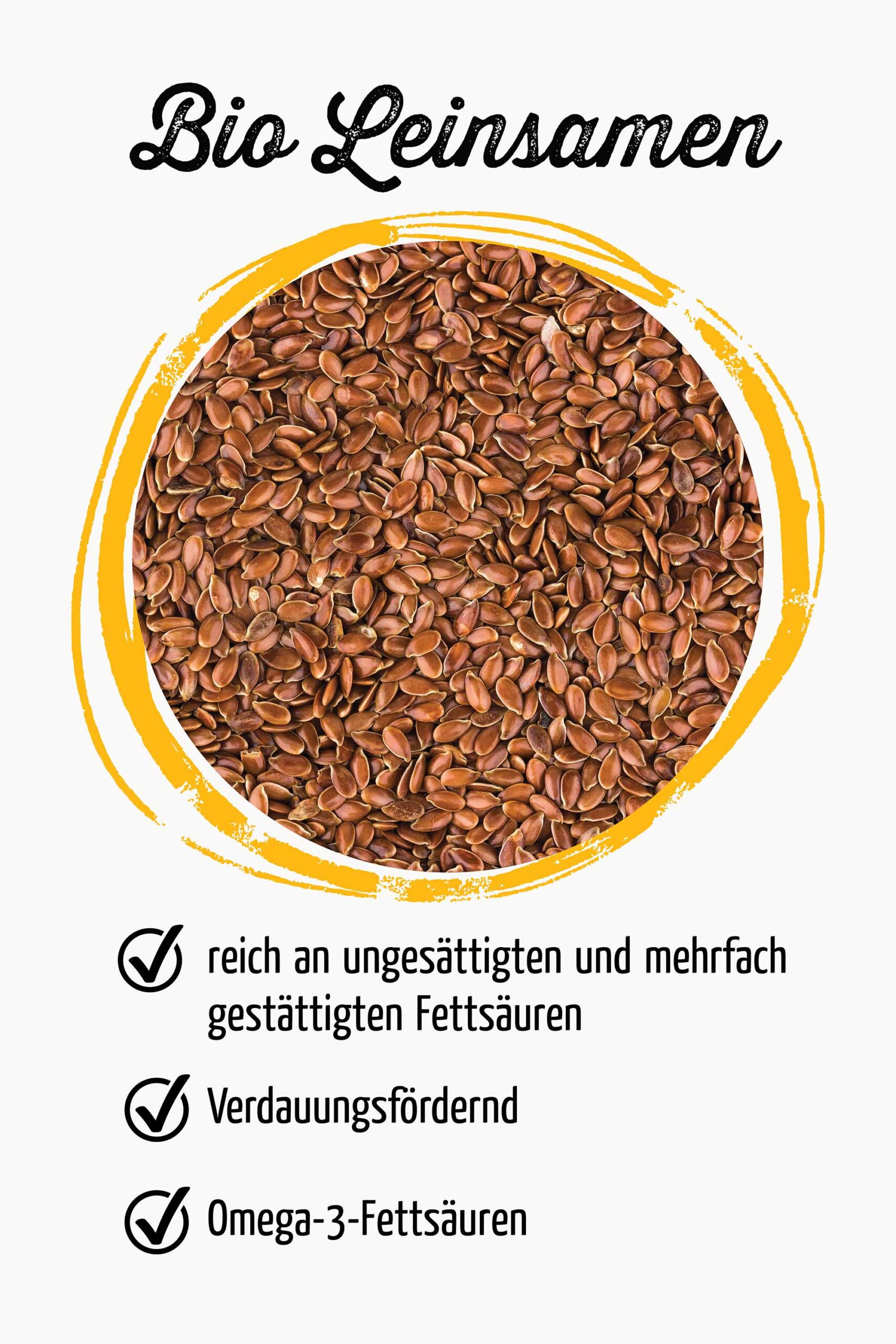 Leinsamen Bio 450 – Bild 2