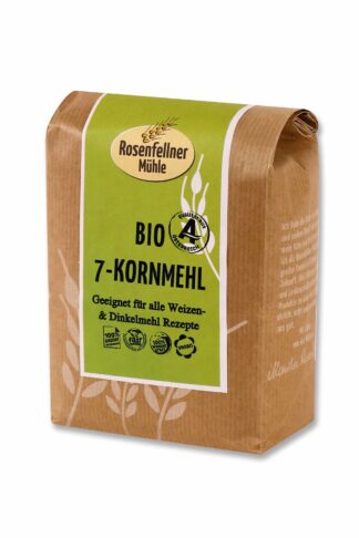 7 KORN MEHL BIO 750G, ideal zum Backen und Kochen