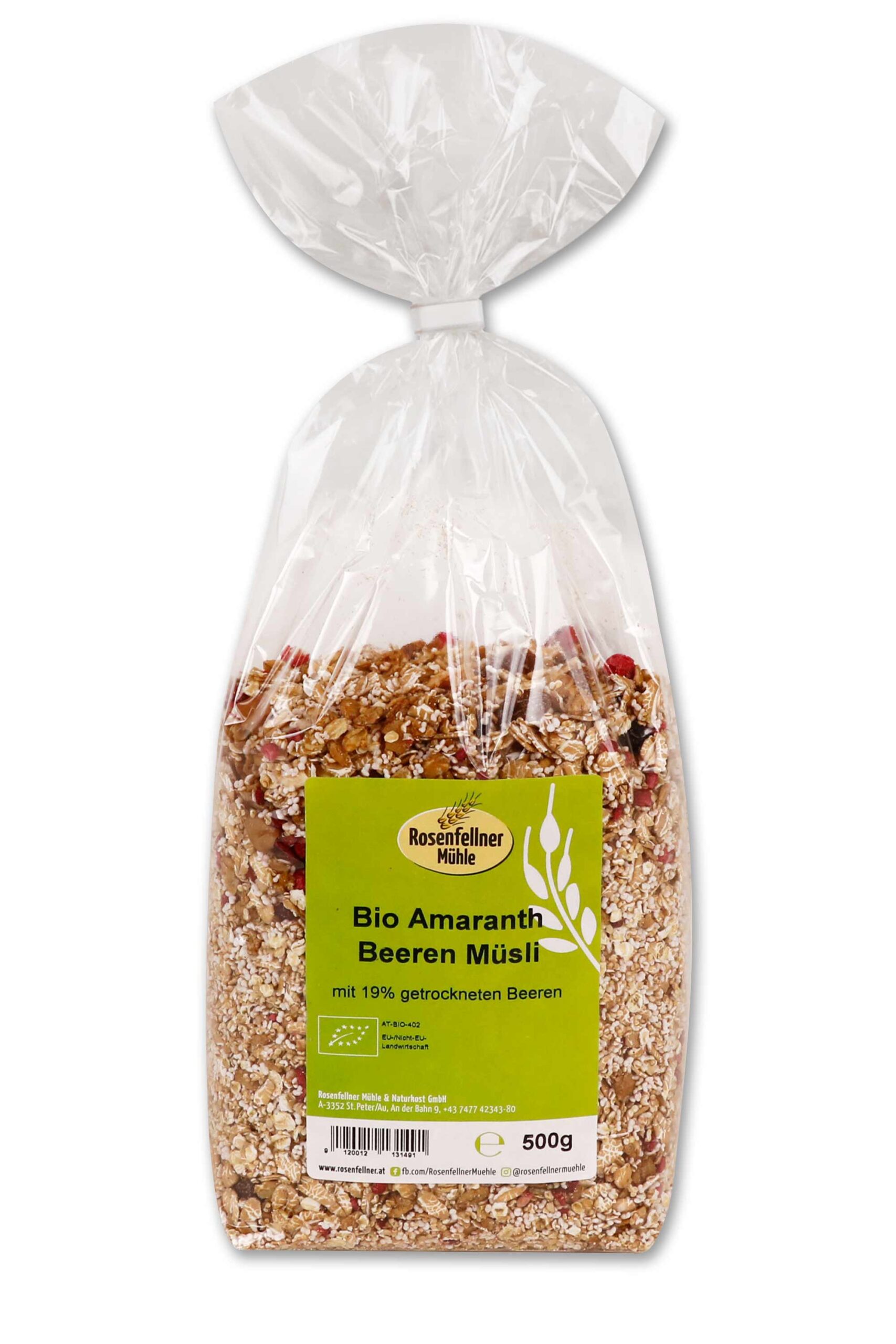 Amaranth Beeren Müsli Bio 500g