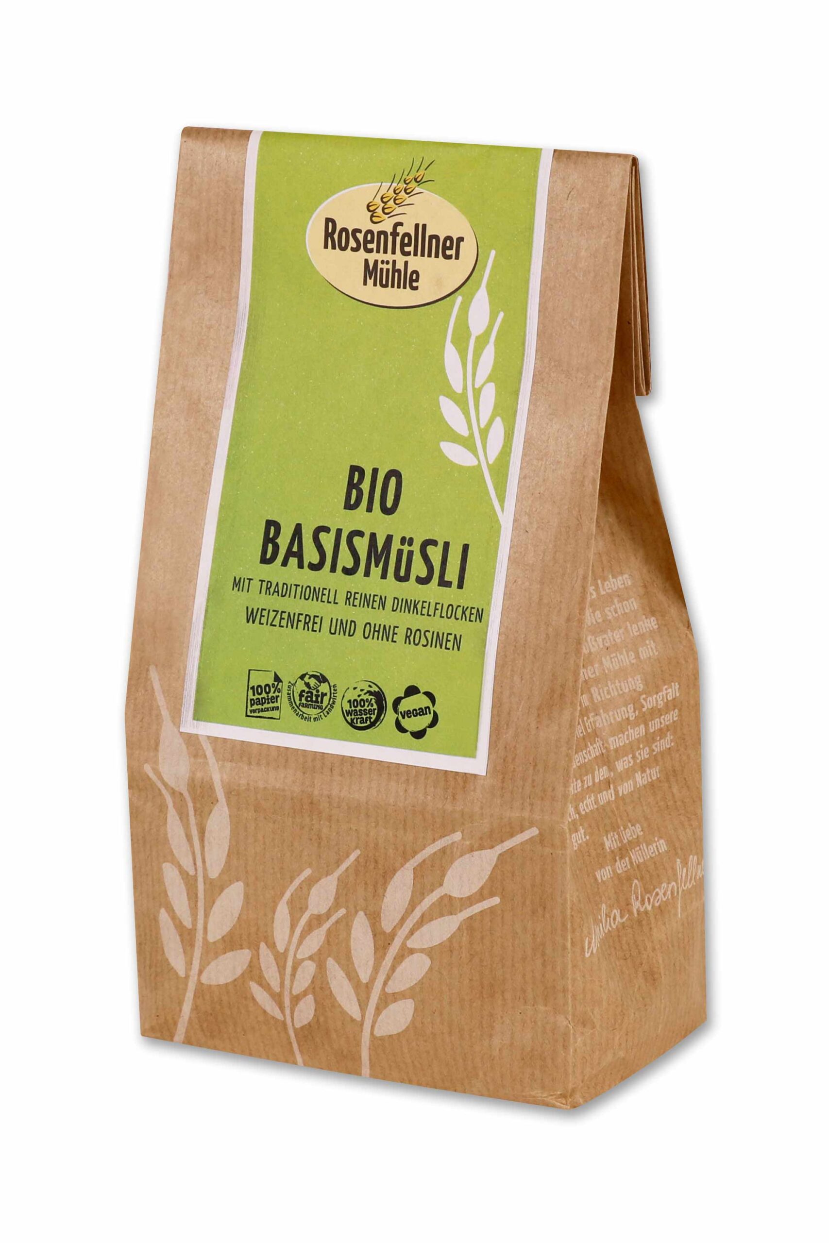 Basismüsli weizenfrei ohne Rosinen Bio 400g