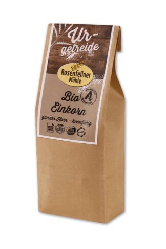 Einkorn URgetreide Bio keimfähig 500g aus dem Waldviertel, nussig-herzhaft
