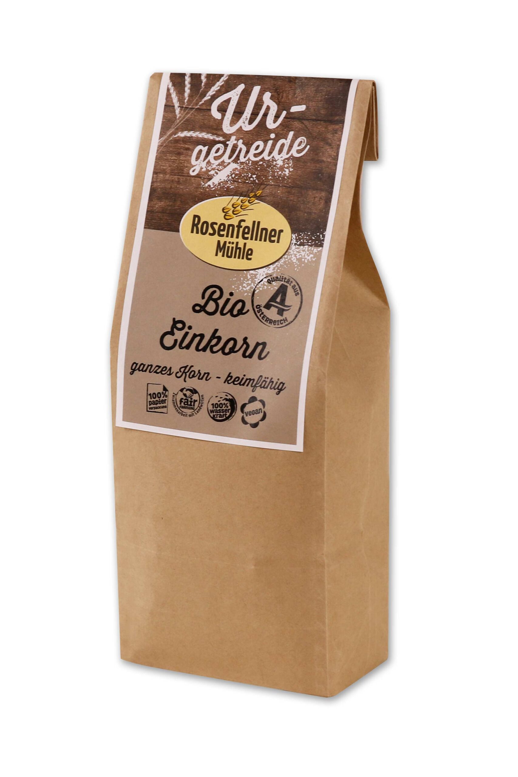 Einkorn URgetreide Bio keimfähig 500g aus dem Waldviertel, nussig-herzhaft