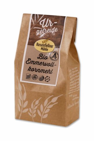 Emmervollkornmehl Urgetreide Bio 500g, ideal zum Backen und Kochen
