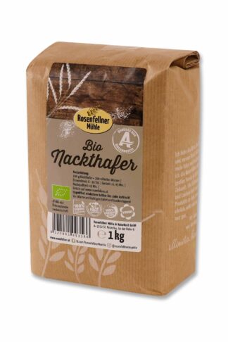 Nackthafer Bio 1kg, Getreide aus Österreich, sättigend und proteinreich