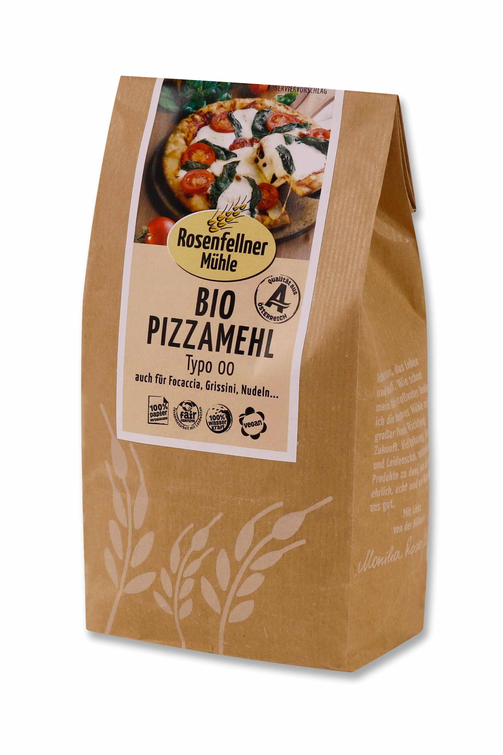 Bio Pizzamehl 700g Typo 00 (für Pizza, Focaccia & Strudelteig)