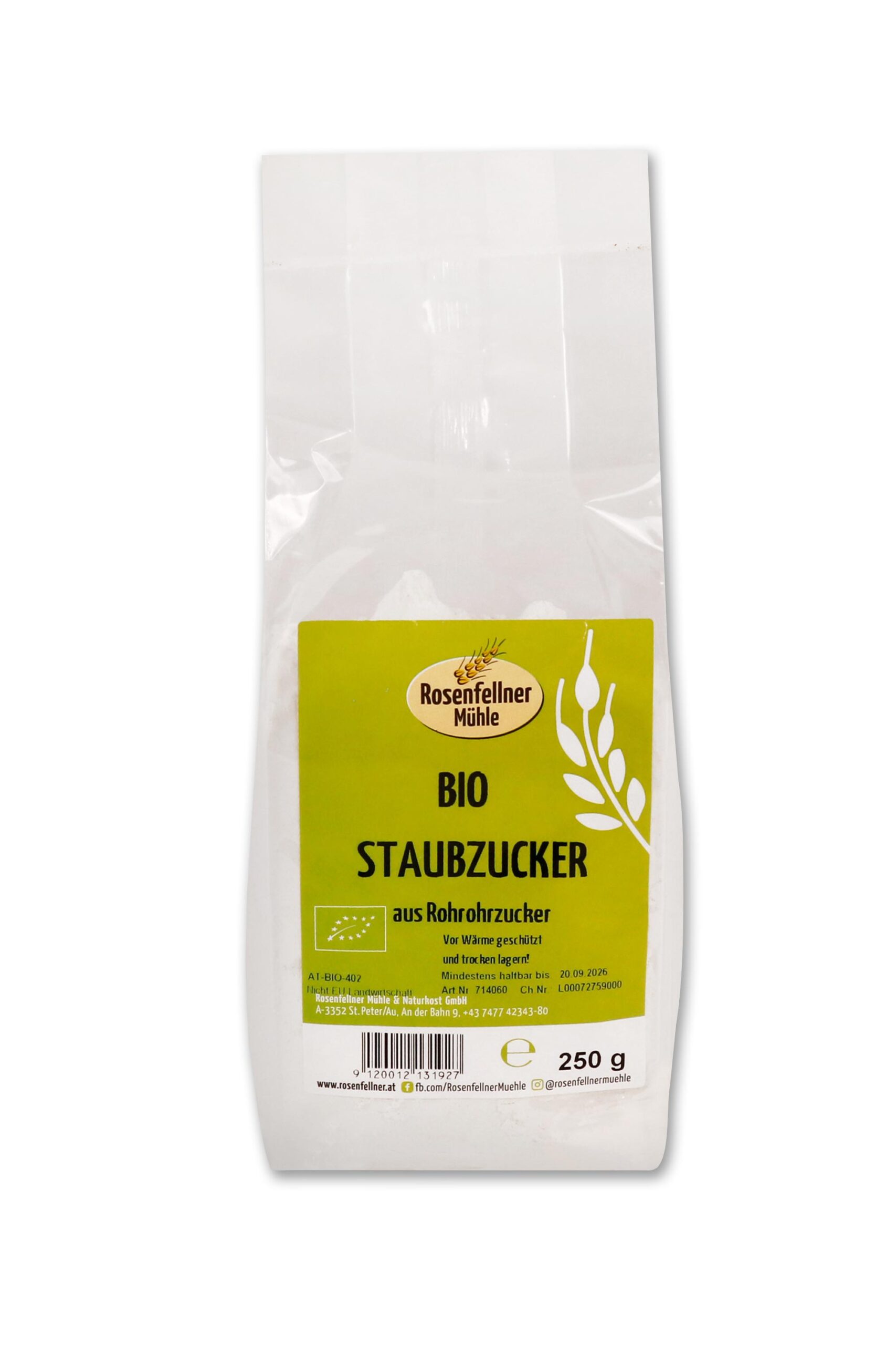 Staubzucker Bio 250g