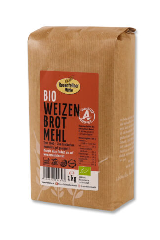 Weizenbrotmehl T1600 Bio 1kg, ideal zum Brotbacken