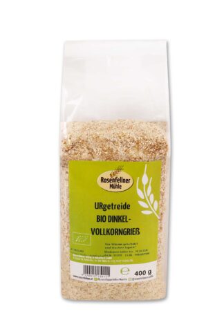 Dinkelvollkorngrieß Urgetreide Bio 400g, ideal zum Kochen