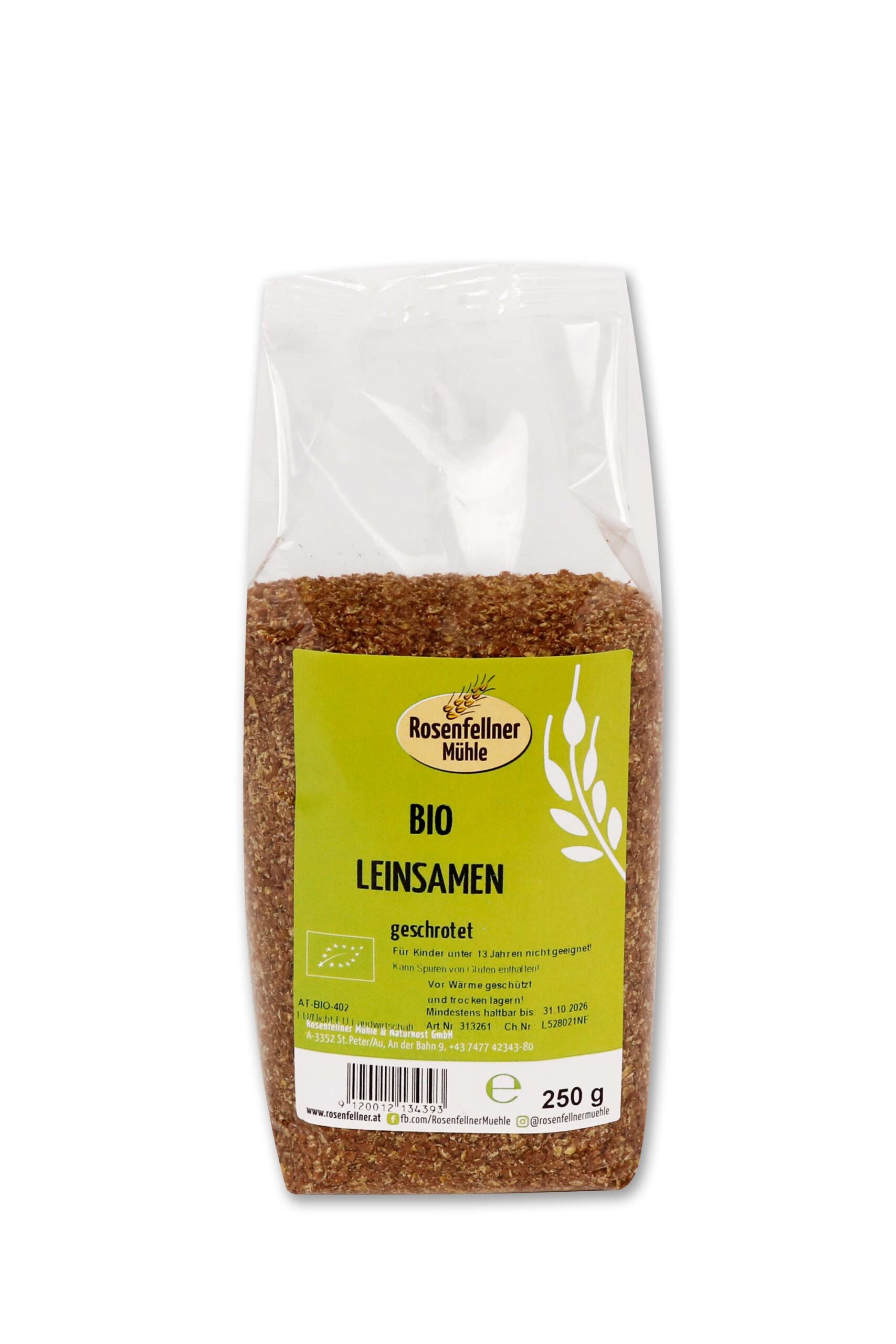 Leinsamen geschrotet Bio 250g