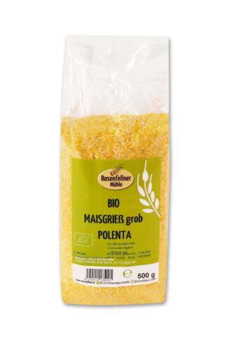 Maisgrieß grob Polenta Bio 500g, ideal zum Kochen