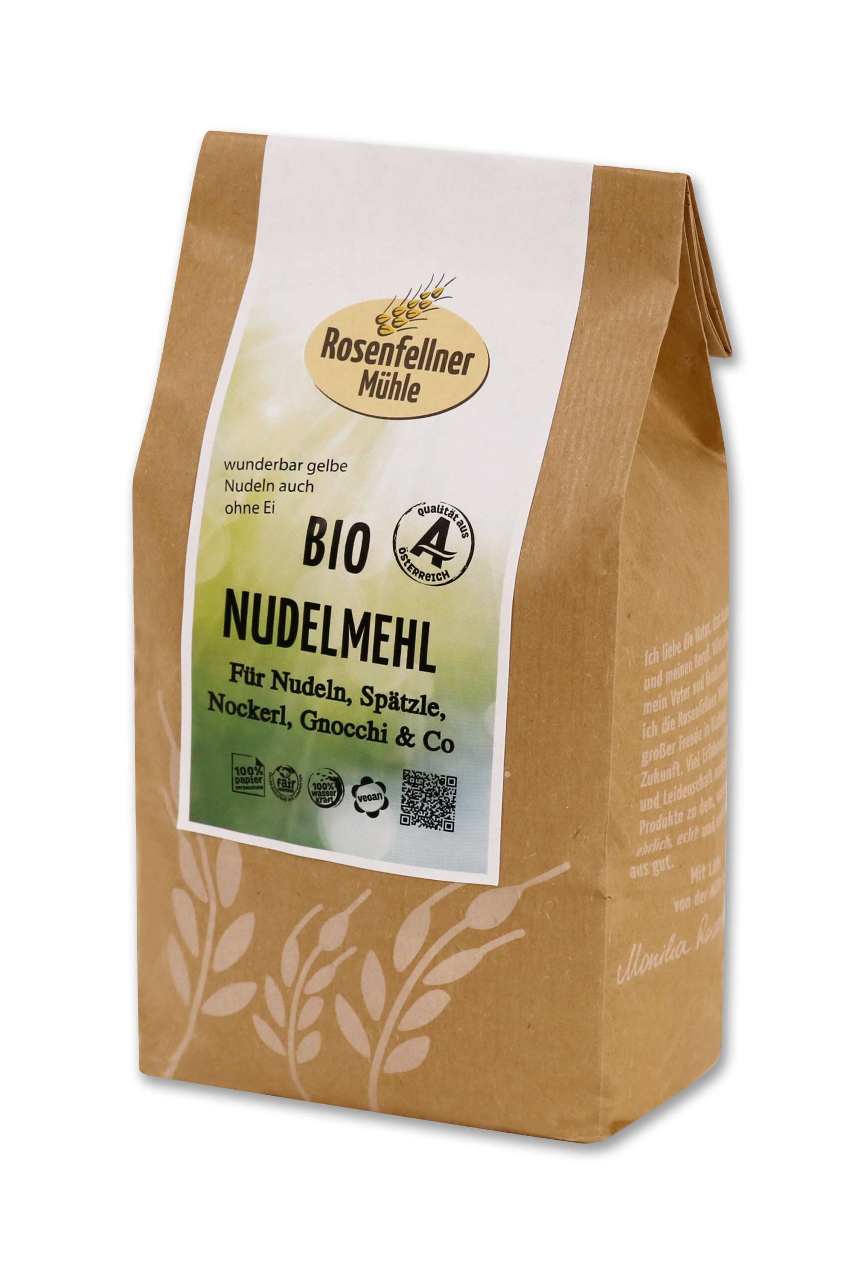 Nudelmehl BIO 750g, ideal zum Kochen