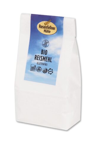 Reismehl glutenfrei Bio 500g, ideal zum Backen und Kochen
