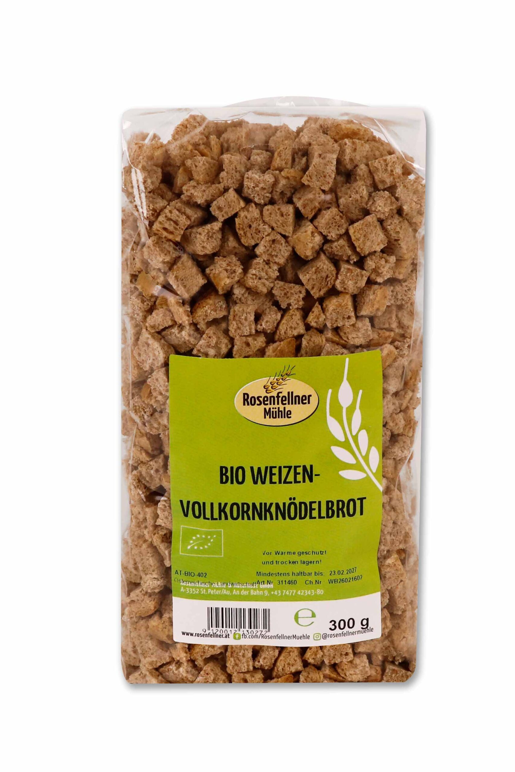 Weizenvollkorn-Knödelbrot Bio 300g